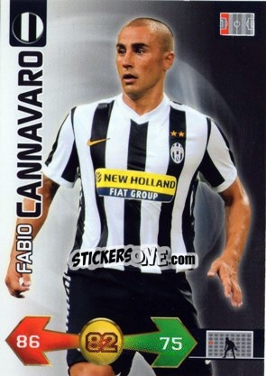 Sticker Fabio Cannavaro - Calciatori 2009-2010. Adrenalyn XL n. 173 - Panini