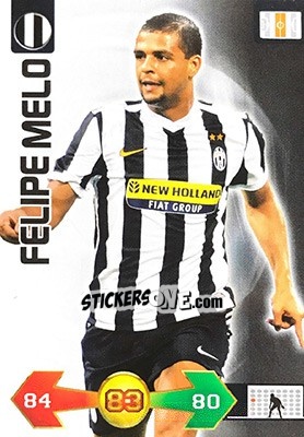 Sticker Felipe Melo - Calciatori 2009-2010. Adrenalyn XL n. 179 - Panini