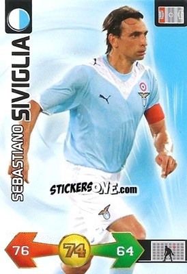 Sticker Sebastiano Siviglia - Calciatori 2009-2010. Adrenalyn XL n. 194 - Panini