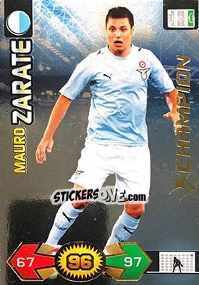 Sticker Mauro Zarate - Calciatori 2009-2010. Adrenalyn XL n. 206 - Panini