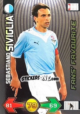 Sticker Sebastiano Siviglia - Calciatori 2009-2010. Adrenalyn XL n. 208 - Panini