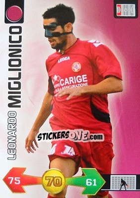 Sticker Leonardo Miglionico - Calciatori 2009-2010. Adrenalyn XL n. 214 - Panini