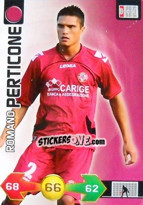 Sticker Romano Perticone - Calciatori 2009-2010. Adrenalyn XL n. 215 - Panini