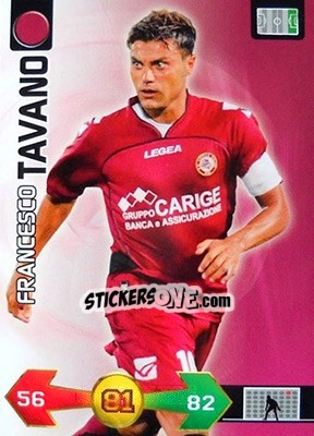 Sticker Francesco Tavano - Calciatori 2009-2010. Adrenalyn XL n. 223 - Panini