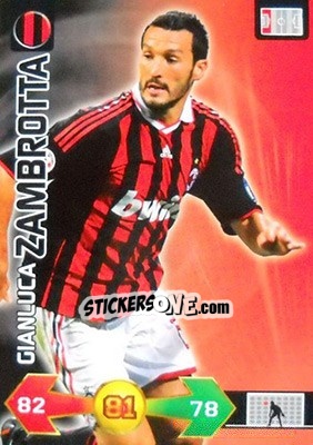 Sticker Gianluca Zambrotta - Calciatori 2009-2010. Adrenalyn XL n. 232 - Panini