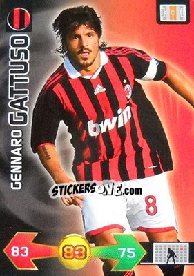 Sticker Gennaro Gattuso - Calciatori 2009-2010. Adrenalyn XL n. 236 - Panini