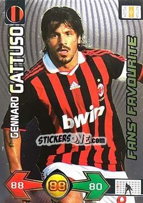 Sticker Gennaro Gattuso - Calciatori 2009-2010. Adrenalyn XL n. 246 - Panini