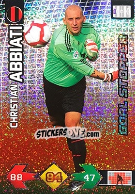 Sticker Christian Abbiati - Calciatori 2009-2010. Adrenalyn XL n. 247 - Panini