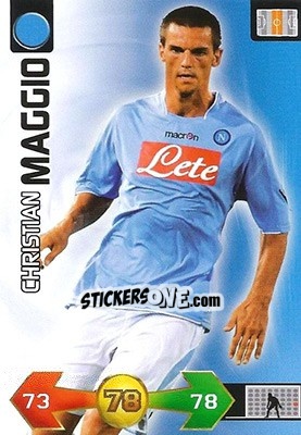 Sticker Christian Maggio - Calciatori 2009-2010. Adrenalyn XL n. 254 - Panini