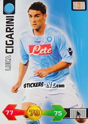 Sticker Luca Cigarini - Calciatori 2009-2010. Adrenalyn XL n. 257 - Panini