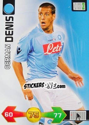 Sticker German Denis - Calciatori 2009-2010. Adrenalyn XL n. 259 - Panini