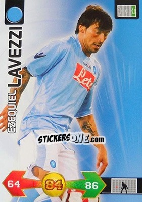 Sticker Ezequiel Lavezzi - Calciatori 2009-2010. Adrenalyn XL n. 260 - Panini