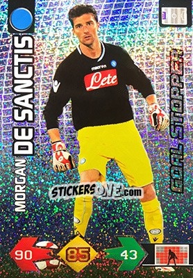 Sticker Morgan De Sanctis - Calciatori 2009-2010. Adrenalyn XL n. 266 - Panini