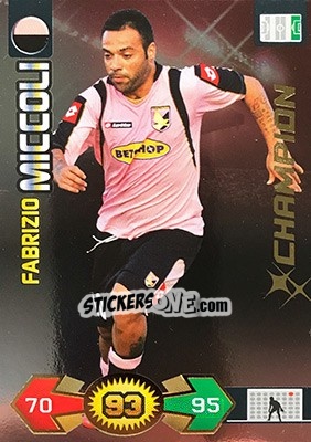 Sticker Fabrizio Miccoli - Calciatori 2009-2010. Adrenalyn XL n. 282 - Panini