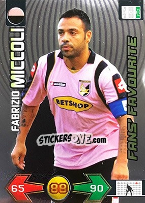 Sticker Fabrizio Miccoli - Calciatori 2009-2010. Adrenalyn XL n. 284 - Panini