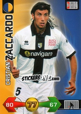 Sticker Cristian Zaccardo - Calciatori 2009-2010. Adrenalyn XL n. 291 - Panini