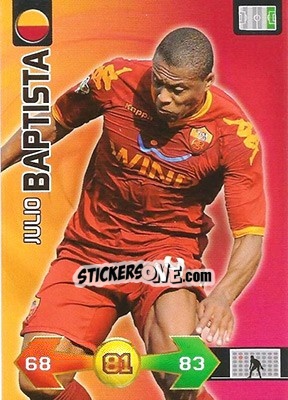 Sticker Julio Baptista - Calciatori 2009-2010. Adrenalyn XL n. 316 - Panini
