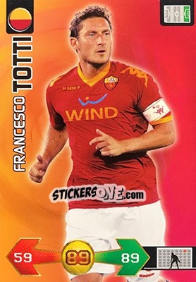 Sticker Francesco Totti - Calciatori 2009-2010. Adrenalyn XL n. 318 - Panini