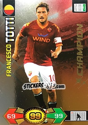 Sticker Francesco Totti - Calciatori 2009-2010. Adrenalyn XL n. 320 - Panini