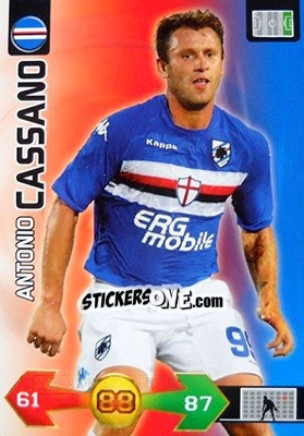 Cromo Antonio Cassano - Calciatori 2009-2010. Adrenalyn XL - Panini