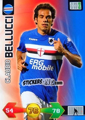 Sticker Claudio Bellucci - Calciatori 2009-2010. Adrenalyn XL n. 338 - Panini