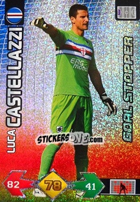 Sticker Luca Castellazzi - Calciatori 2009-2010. Adrenalyn XL n. 342 - Panini