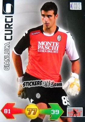 Sticker Gianluca Curci - Calciatori 2009-2010. Adrenalyn XL n. 343 - Panini