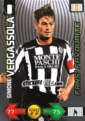 Sticker Simone Vergassola - Calciatori 2009-2010. Adrenalyn XL n. 360 - Panini