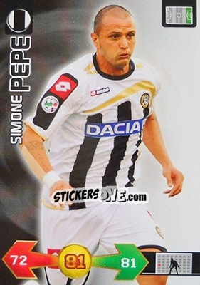 Sticker Simone Pepe - Calciatori 2009-2010. Adrenalyn XL n. 372 - Panini