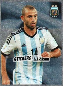 Sticker Javier Mascherano - Fùtbol Argentino 2014 n. 8 - Panini