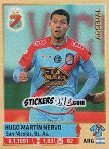 Sticker Nervo - Fùtbol Argentino 2014 n. 13 - Panini