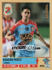 Sticker Perez - Fùtbol Argentino 2014 n. 14 - Panini