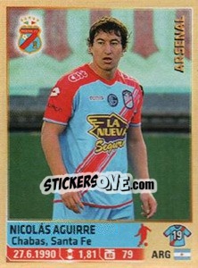 Cromo Aguirre - Fùtbol Argentino 2014 n. 16 - Panini