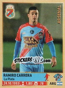 Cromo Carrera - Fùtbol Argentino 2014 n. 18 - Panini