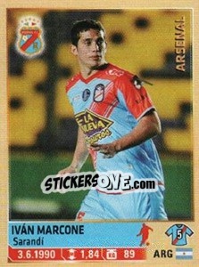Sticker Marcone - Fùtbol Argentino 2014 n. 20 - Panini