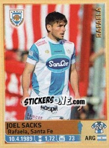 Sticker Sacks - Fùtbol Argentino 2014 n. 29 - Panini