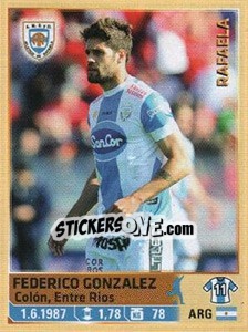 Sticker Gonzalez - Fùtbol Argentino 2014 n. 38 - Panini