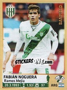 Sticker Noguera - Fùtbol Argentino 2014 n. 44 - Panini