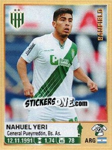 Sticker Yeri - Fùtbol Argentino 2014 n. 47 - Panini