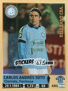 Sticker Soto - Fùtbol Argentino 2014 n. 60 - Panini