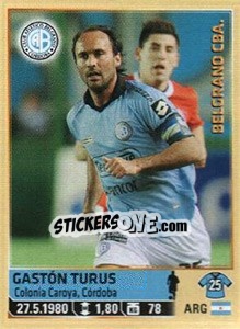 Sticker Turus - Fùtbol Argentino 2014 n. 61 - Panini