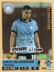 Sticker Zelarrayan - Fùtbol Argentino 2014 n. 65 - Panini