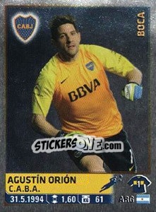 Sticker Agustin Orion - Fùtbol Argentino 2014 n. 71 - Panini