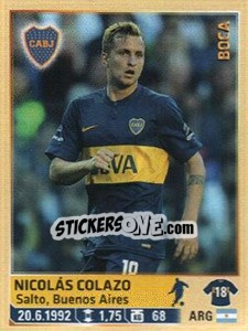 Sticker Colazo - Fùtbol Argentino 2014 n. 77 - Panini
