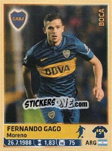 Sticker Fernando Gago - Fùtbol Argentino 2014 n. 80 - Panini