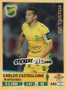 Sticker Casteglione - Fùtbol Argentino 2014 n. 88 - Panini