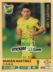 Sticker Martinez - Fùtbol Argentino 2014 n. 90 - Panini