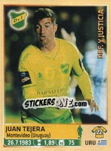 Sticker Tejera - Fùtbol Argentino 2014 n. 91 - Panini