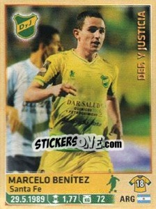Sticker Benitez - Fùtbol Argentino 2014 n. 93 - Panini