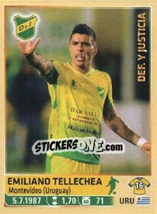 Sticker Tellechea - Fùtbol Argentino 2014 n. 95 - Panini